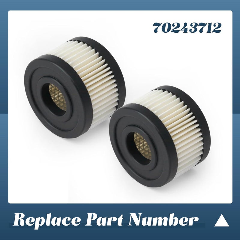 Esttlamer 2 Pcs 70243712 Compressor Filter Element Compatible with Ingersoll-Rand 1WF72 4YW07 SS3 - Image 3